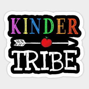 Kindergarten Teacher Kinder Tribe 1st First Day Of School Sticker